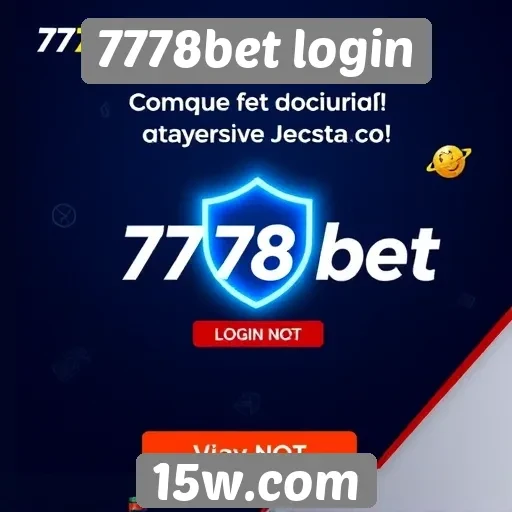 Login seguro no site 7778bet